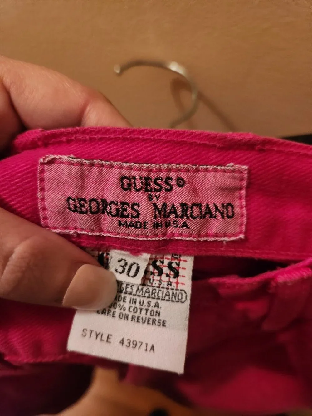 Guess by Marciano Vintage Shorts in Hot Pink Denim Size 30